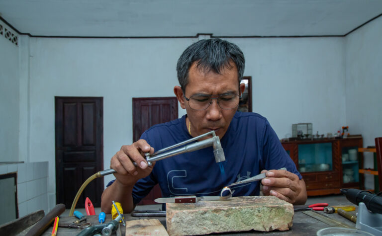 Luang Prabang silversmith